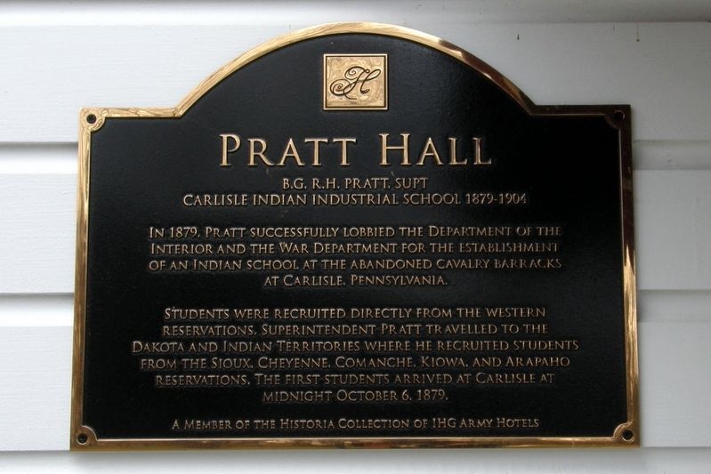 Pratt Hall Marker image. Click for full size.