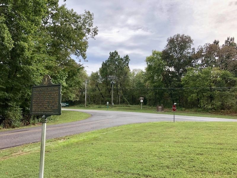View from marker looking westerly from Kenlake State Resort Park at U.S. Highway 68.. Click for full size. View from marker looking westerly from Kenlake State Resort Park at U.S. Highway 68. image. Click for full size.