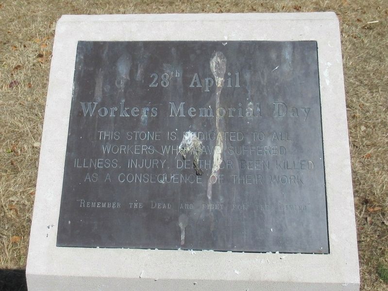 Workers Memorial Day Marker image. Click for full size.