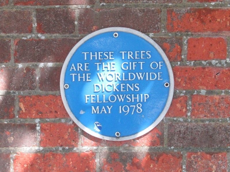 Dickens Fellowship Trees Marker. Click for full size. Dickens Fellowship Trees Marker image. Click for full size.