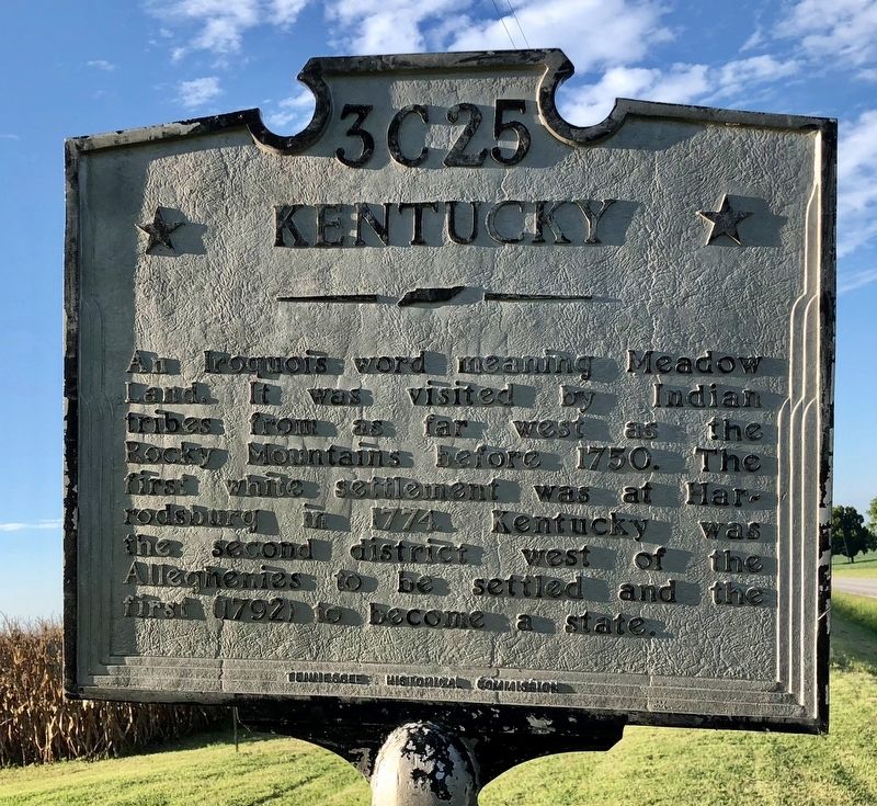 Kentucky Marker image. Click for full size.