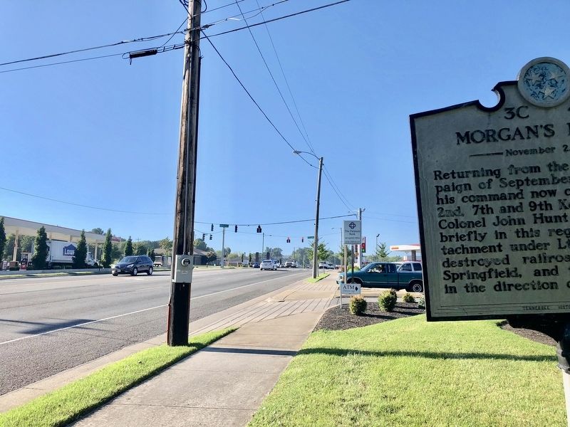View from marker looking south on Memorial Boulevard. image. Click for full size.