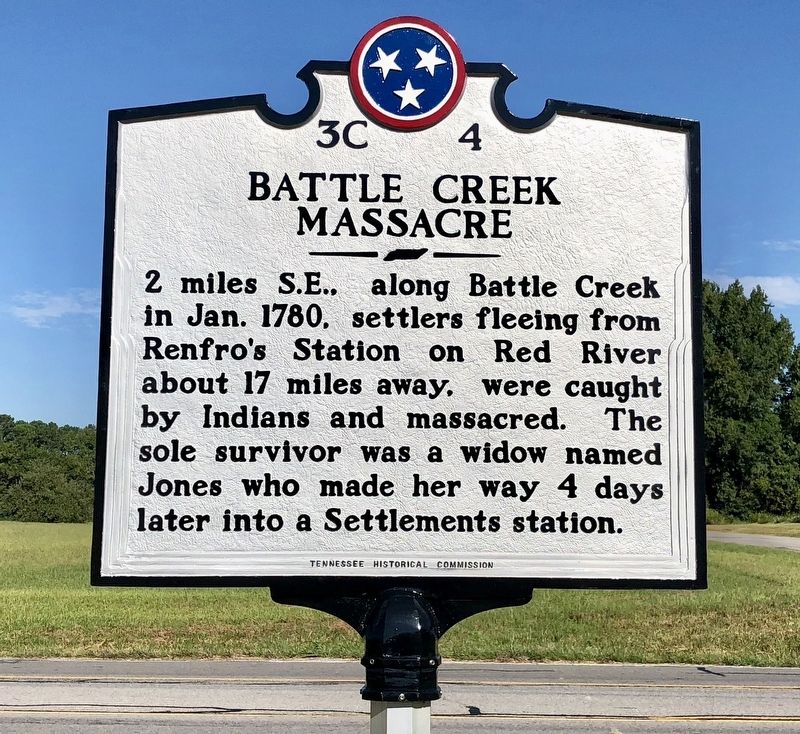 Battle Creek Massacre Marker image. Click for full size.