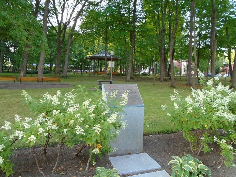 Parc Samuel-Holland / Samuel Holland Park and Marker. Click for full size. Parc Samuel-Holland / Samuel Holland Park and Marker image. Click for full size.