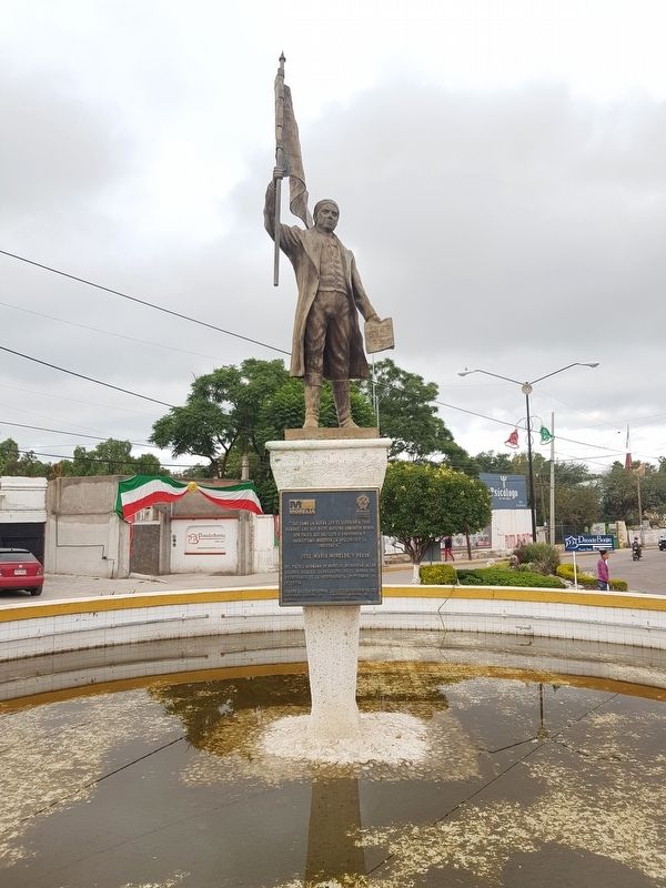 Jos Mara Morelos y Pavn Marker and statue image. Click for full size.
