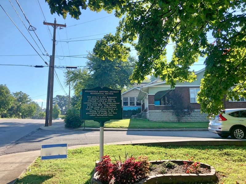 The view east of the Springﬁeld Historic District. image. Click for full size.