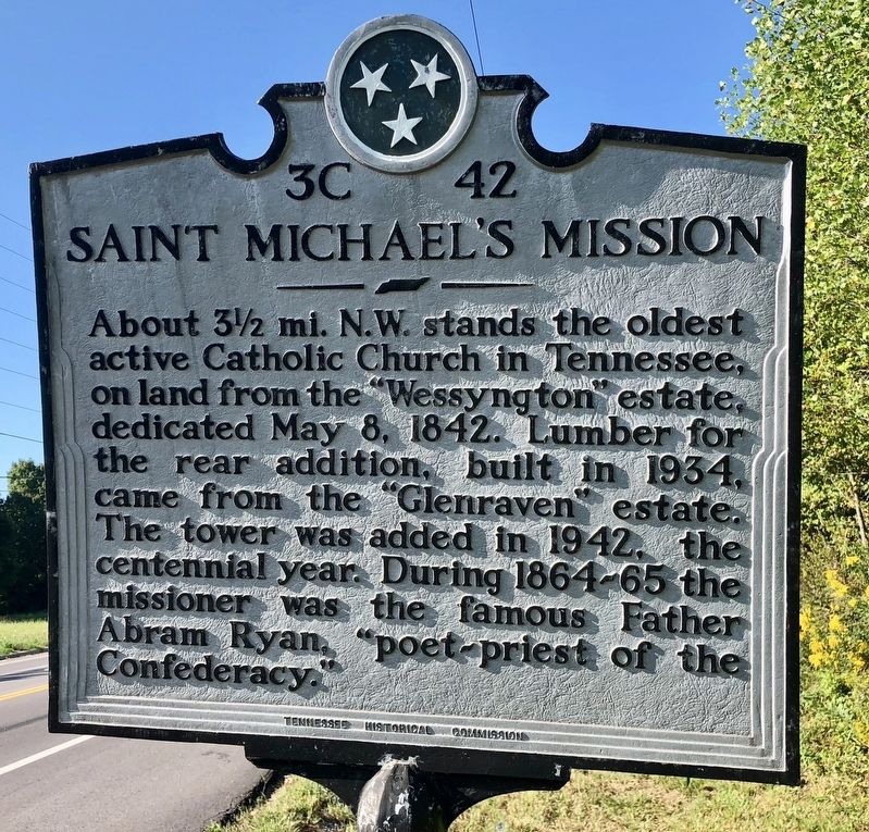 Saint Michael's Mission Marker. Click for full size. Saint Michael's Mission Marker image. Click for full size.