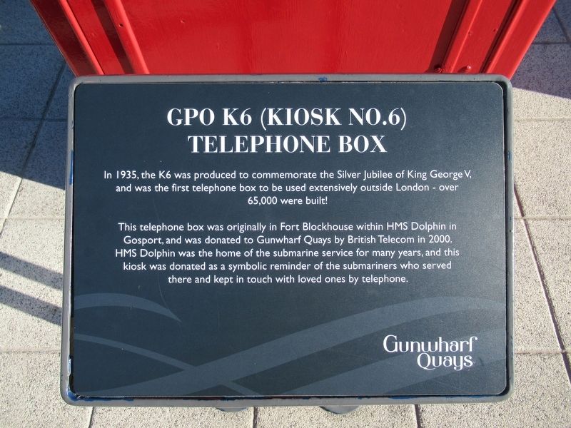 GPO K6 Telephone Box Marker image. Click for full size.