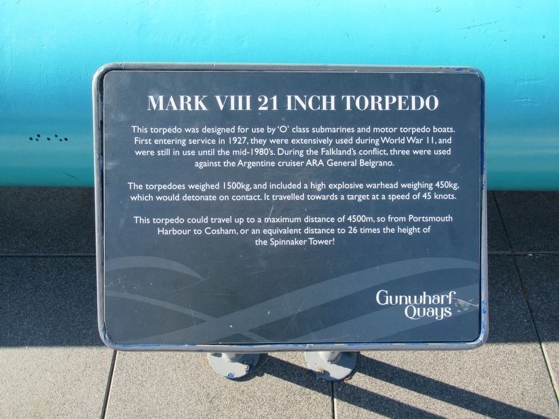 Mark VIII Torpedo Marker image. Click for full size.
