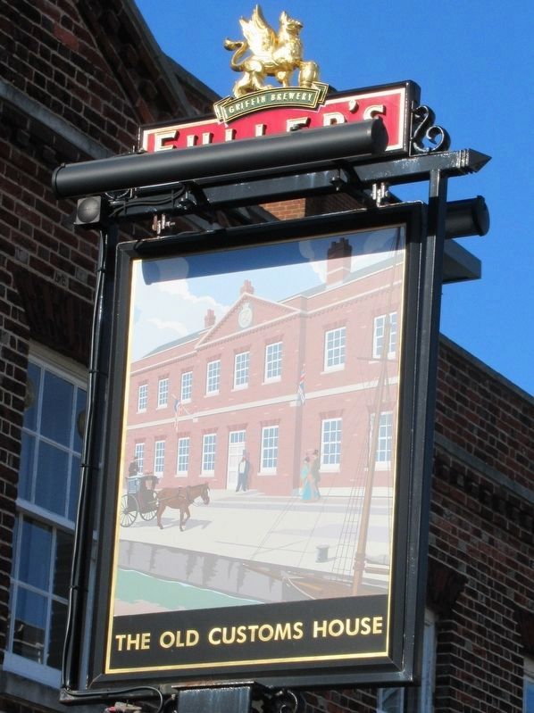 The Old Customs House Sign image. Click for full size.