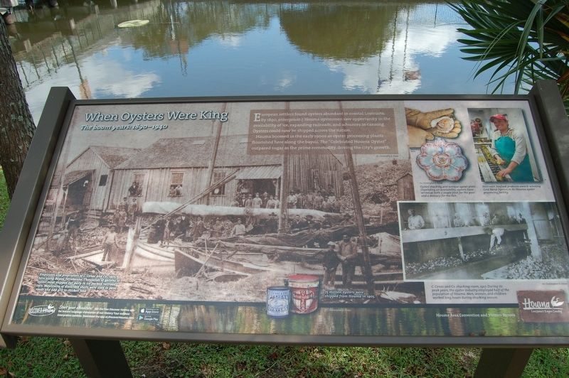 When Oysters Were King Marker image. Click for full size.