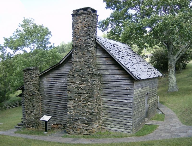 Brinegar Cabin (<i>chimney view</i>) image. Click for full size.
