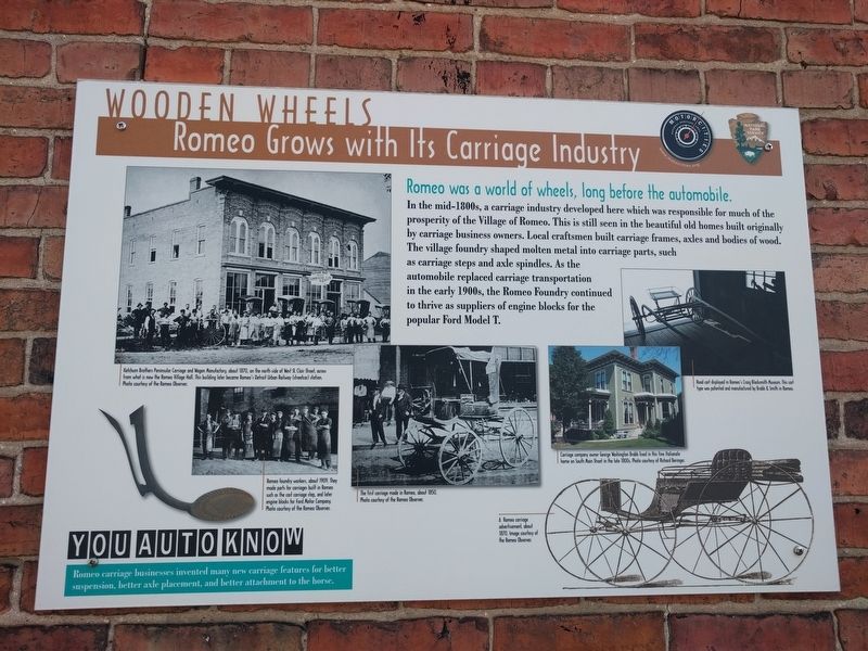 Wooden Wheels Marker. Click for full size. Wooden Wheels Marker image. Click for full size.