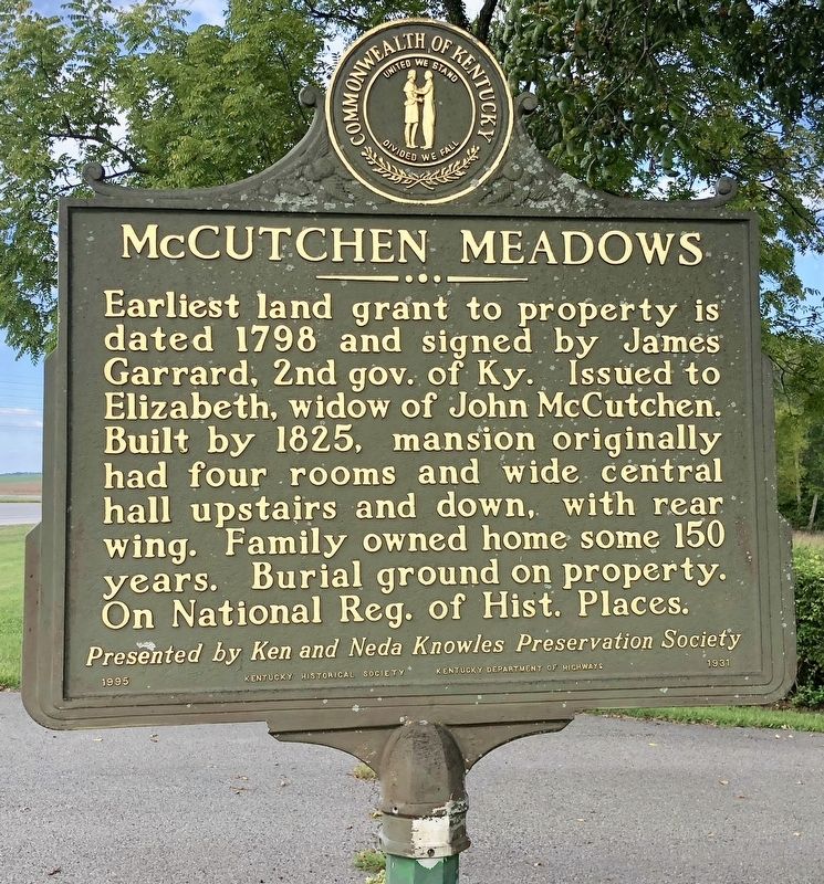 McCutchen Meadows Marker image. Click for full size.