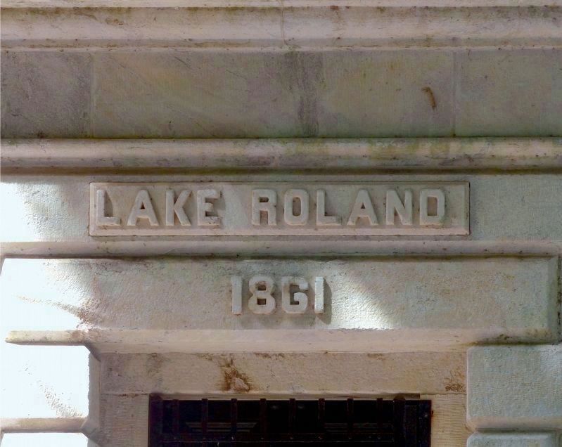 Lake Roland<br>1861 image. Click for full size.
