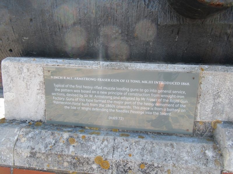 9-inch Armstrong-Fraser Gun Marker. Click for full size. 9-inch Armstrong-Fraser Gun Marker image. Click for full size.