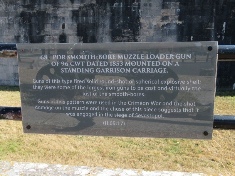 68–pdr Muzzle Loader Gun Marker. Click for full size. 68–pdr Muzzle Loader Gun Marker image. Click for full size.