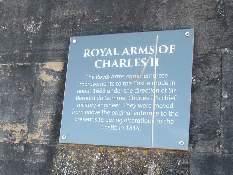 Royal Arms of Charles II Marker. Click for full size. Royal Arms of Charles II Marker image. Click for full size.