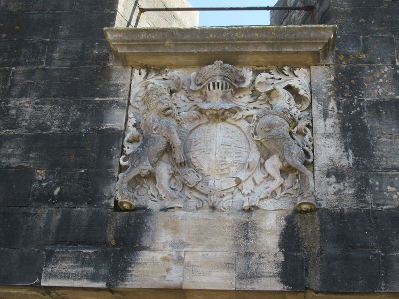 Royal Arms of Charles II image. Click for full size.