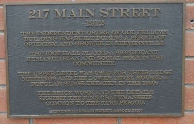 IOOF Hall Marker image. Click for full size.