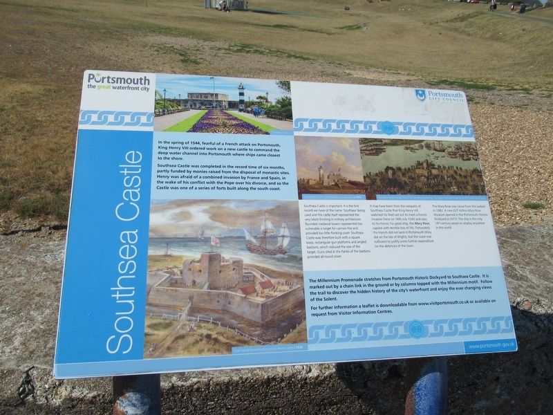 Southsea Castle Marker image. Click for full size.