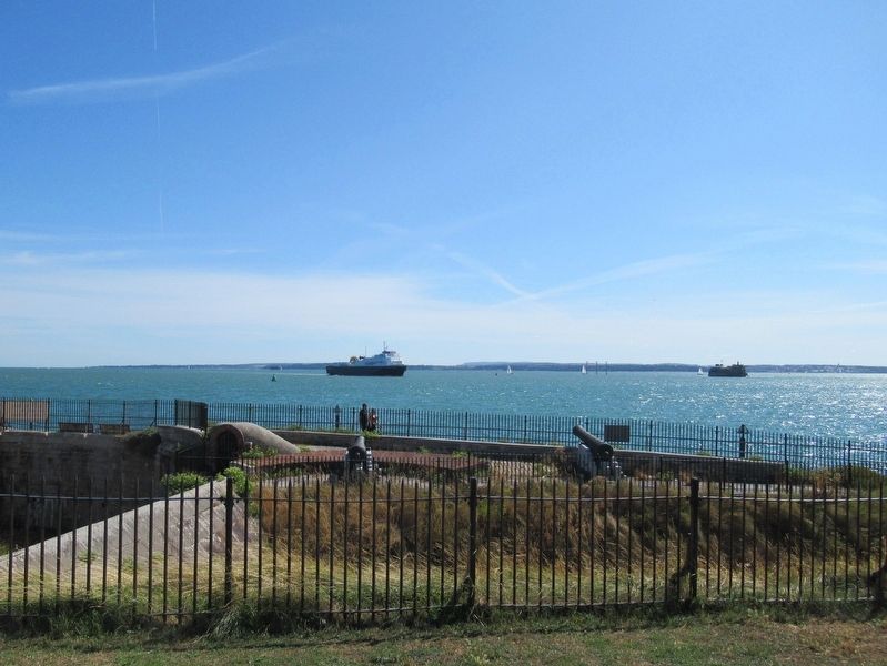Ships in The Solent seen from Southsea Castle image. Click for full size.