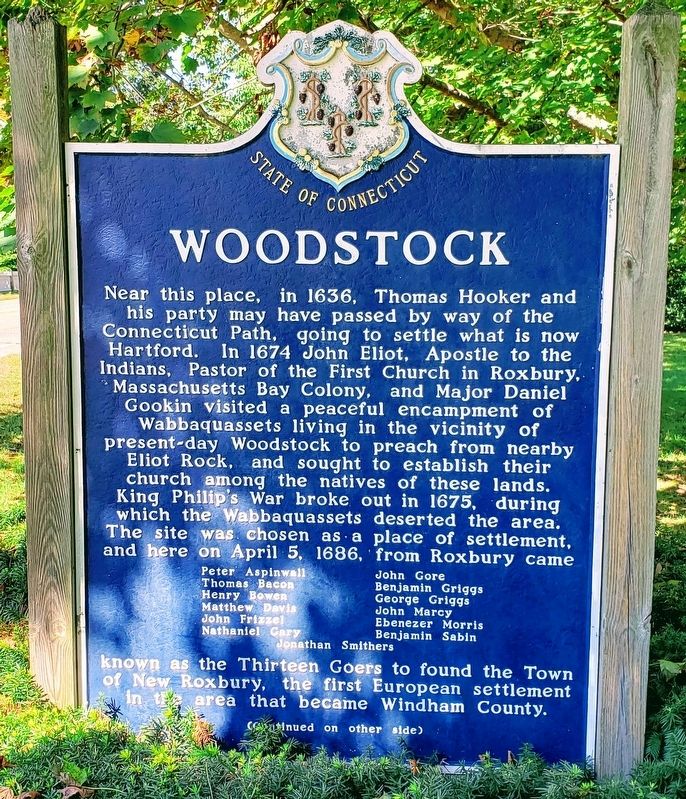 Woodstock Marker Front image. Click for full size.