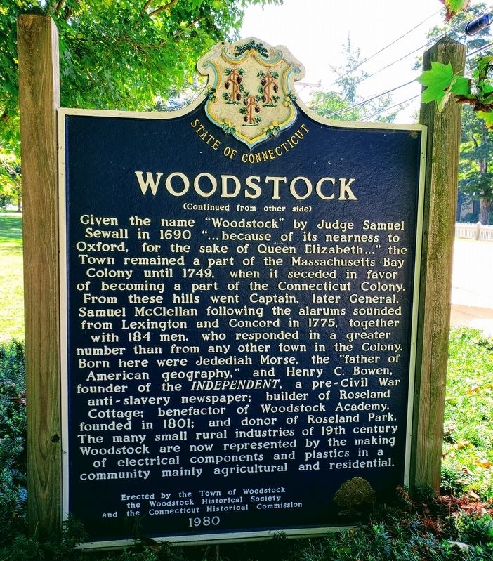 Woodstock Marker Back image. Click for full size.