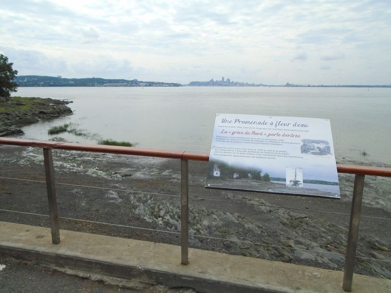 La « grève du Nord », porte d'entrée / The "North Shore" gateway Marker. Click for full size. La « grève du Nord », porte d'entrée / The "North Shore" gateway Marker image. Click for full size.