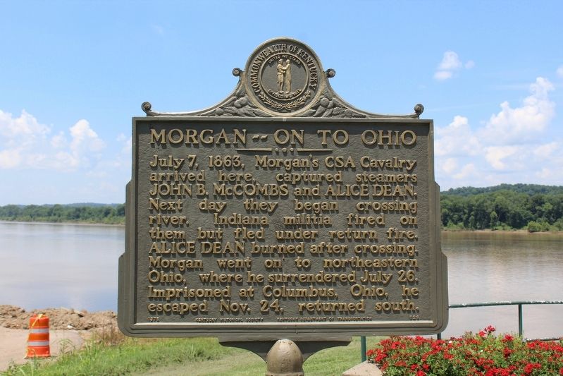 Morgan ~~ On To Ohio Marker. Click for full size. Morgan ~~ On To Ohio Marker image. Click for full size.