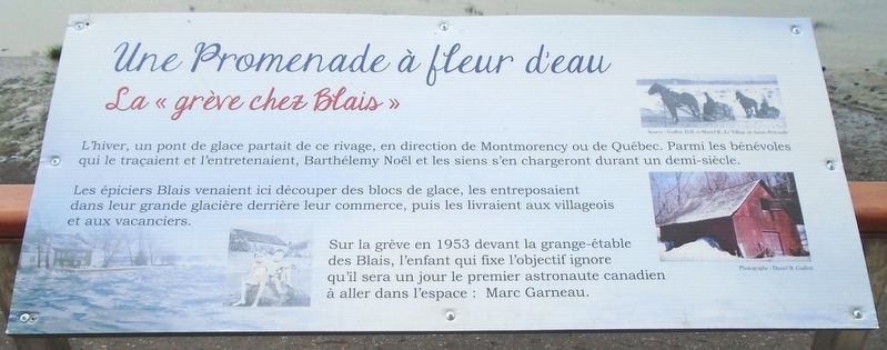 La « grève chez Blais » / The "Strike at Blais" Marker. Click for full size. La « grève chez Blais » / The "Strike at Blais" Marker image. Click for full size.