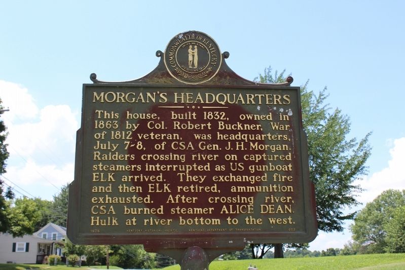 Morgan's Headquarters Marker. Click for full size. Morgan's Headquarters Marker image. Click for full size.