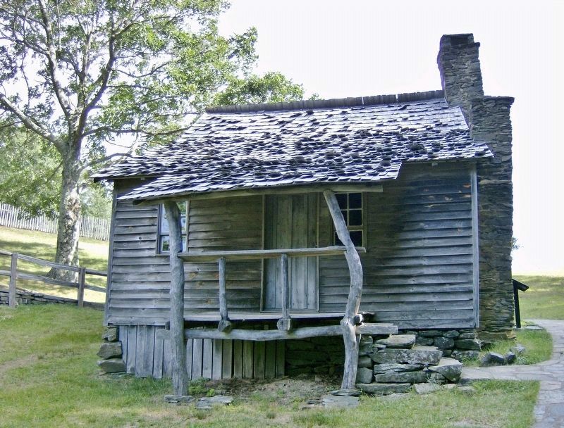 Brinegar Cabin (<i>back porch view</i>) image. Click for full size.