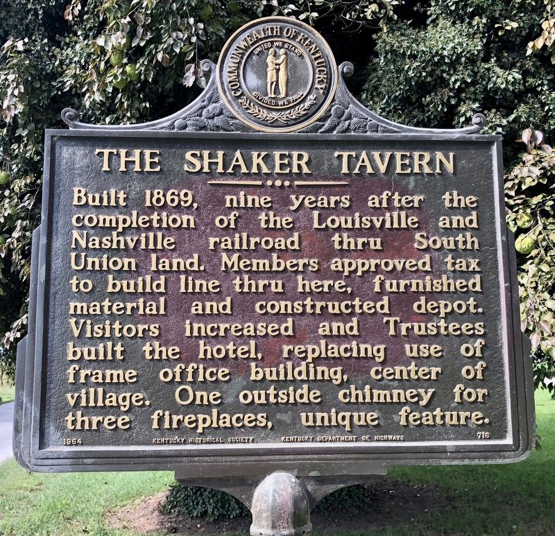 The Shaker Tavern Marker image. Click for full size.