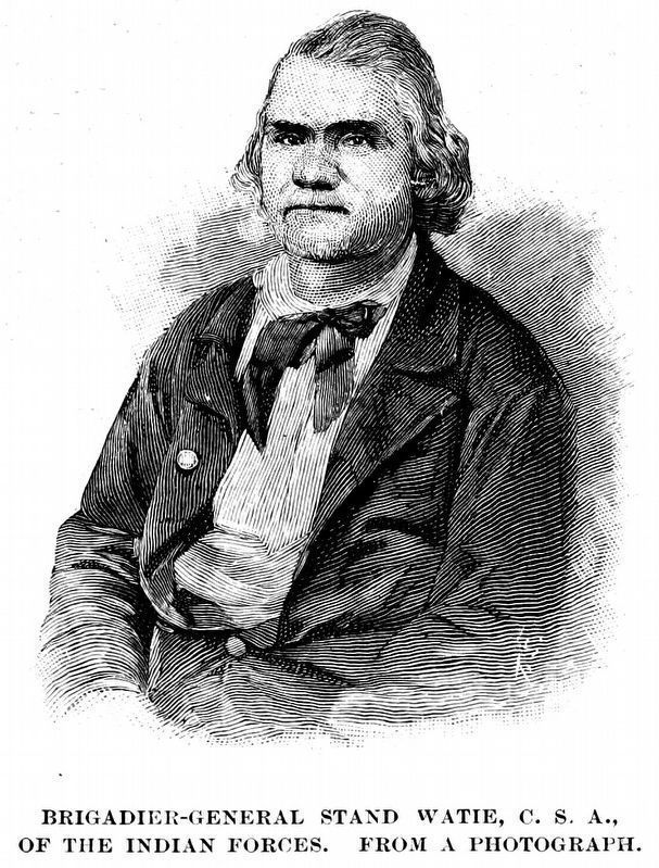 Brigadier General Stand Watie, C.S.A.,<br>of the Indian Forces. image. Click for full size.
