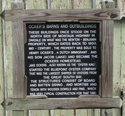 Ockers Barns and Outbuildings Marker image. Click for full size.