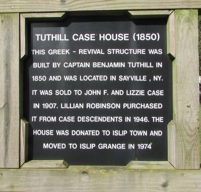 Tuthill Case House (1850) Marker image. Click for full size.