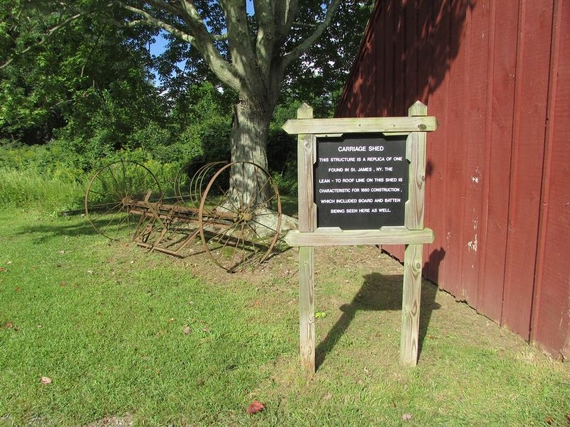 Carriage Shed Marker. Click for full size. Carriage Shed Marker image. Click for full size.