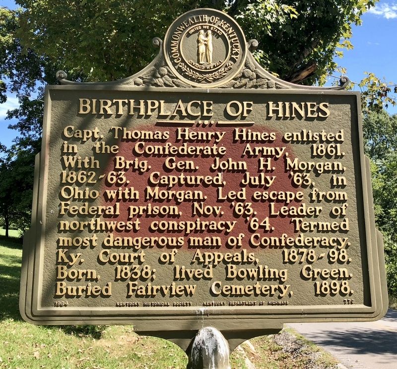 Birthplace of Hines Marker image. Click for full size.