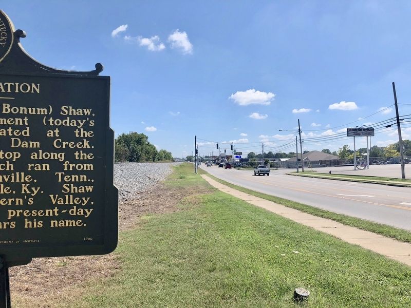 The view east on Elizabethtown Road (U.S. Highway 62).. Click for full size. The view east on Elizabethtown Road (U.S. Highway 62). image. Click for full size.