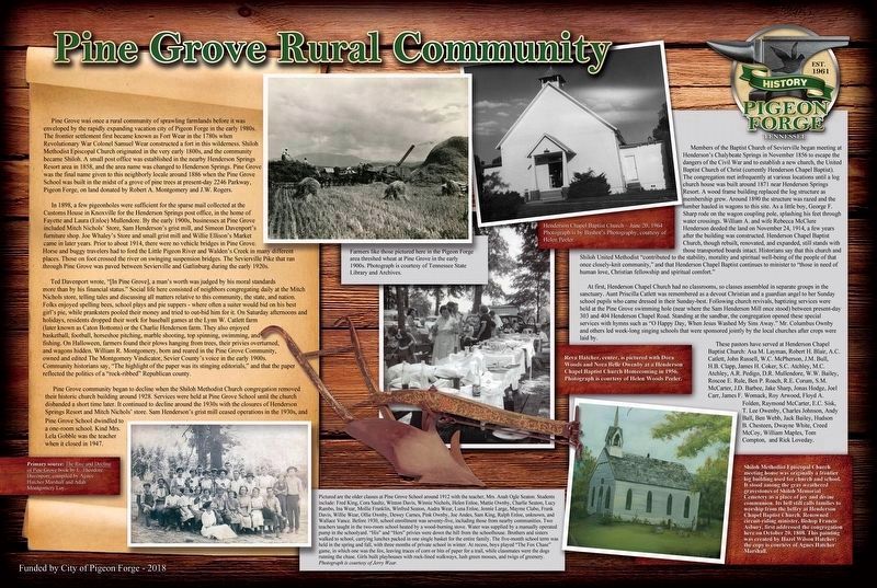 Pine Grove Rural Community Marker image. Click for full size.
