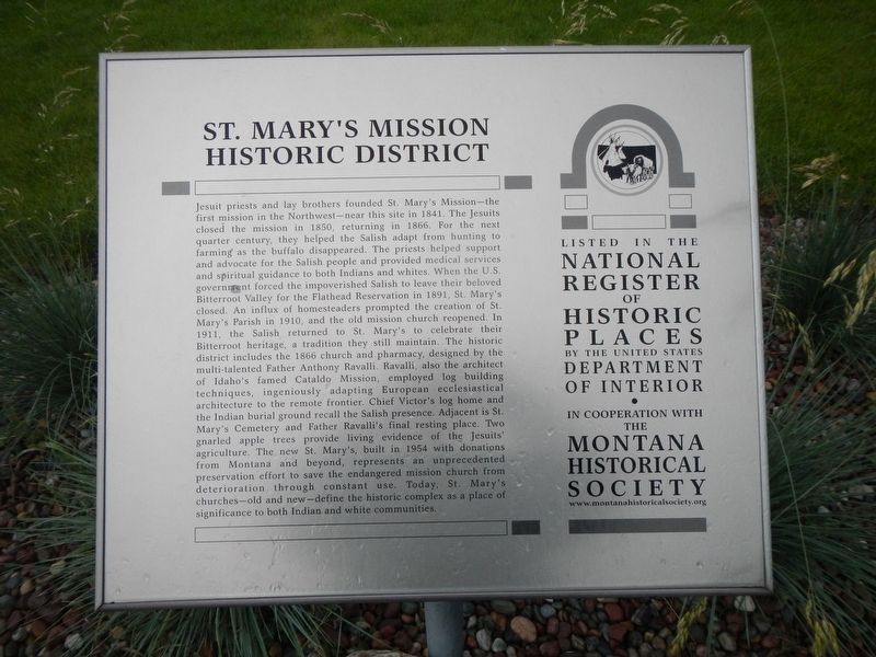 St. Mary's Mission Historic District Marker image. Click for full size.