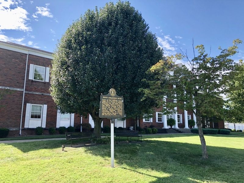 Bishop John Monroe Moore Marker at the Courthouse. image. Click for full size.