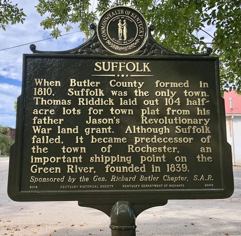 Suffolk Marker (reverse). Click for full size. Suffolk Marker (reverse) image. Click for full size.