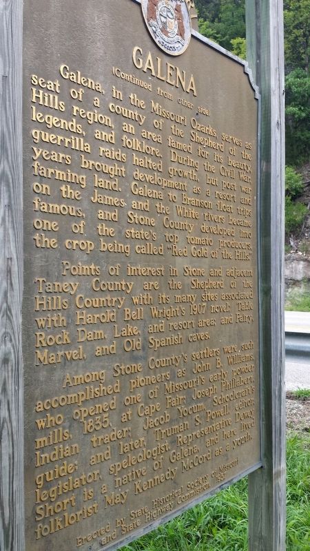Galena Marker Reverse image. Click for full size.