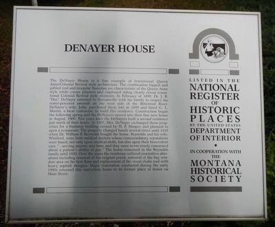 Denayer House and Marker image. Click for full size.