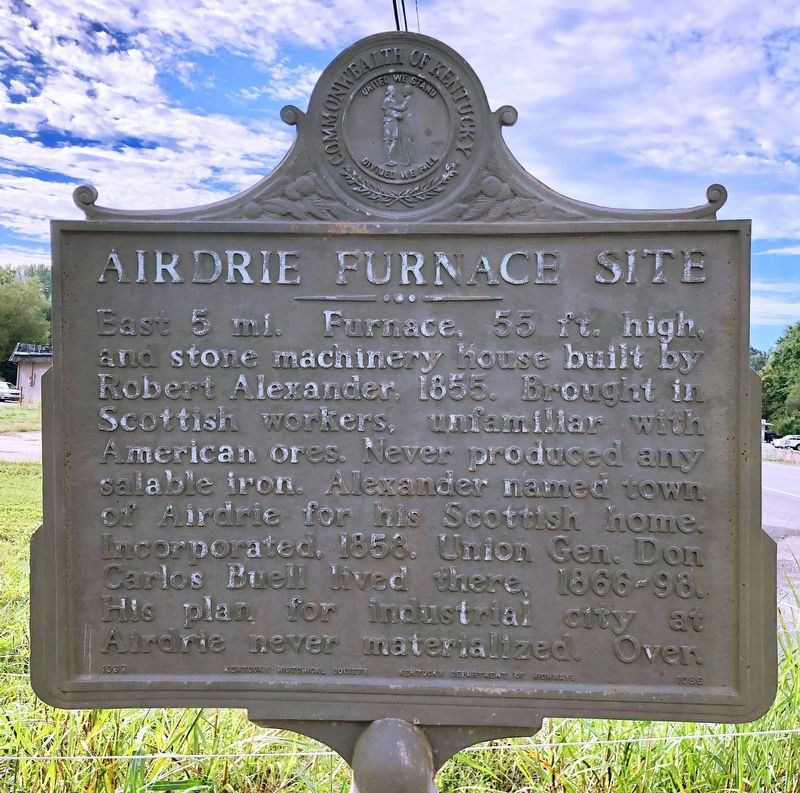 Airdrie Furnace Site Marker image. Click for full size.