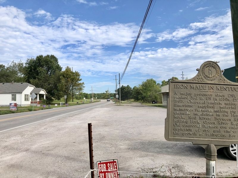 View from marker looking north on John Prine Avenue. image. Click for full size.