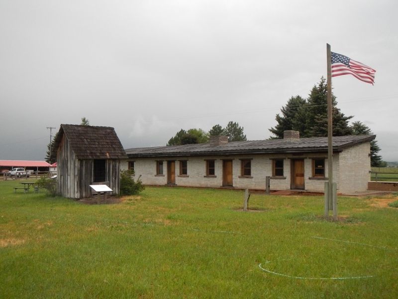 West Barracks and Wellhouse. Click for full size. West Barracks and Wellhouse image. Click for full size.