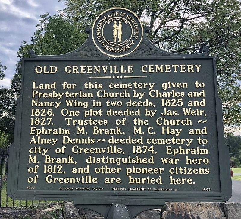 Old Greenville Cemetery Marker image. Click for full size.